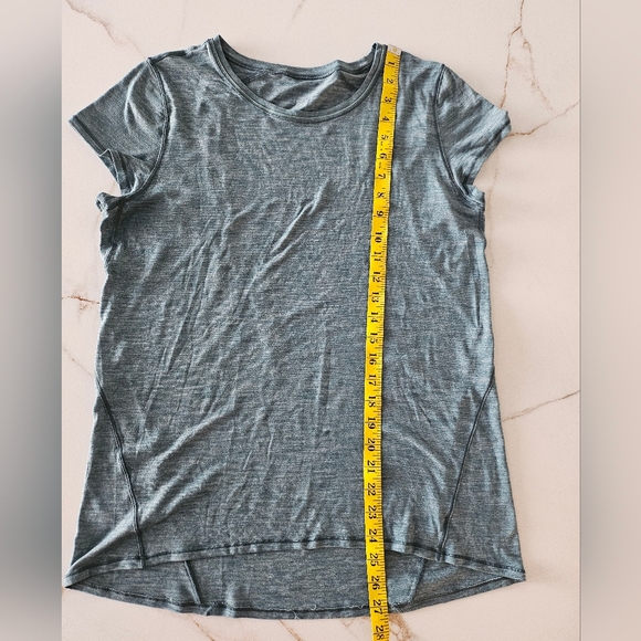 LULULEMON Another Mile Short Sleeve Running Shirt Green Size 10? - Picture 11 of 12